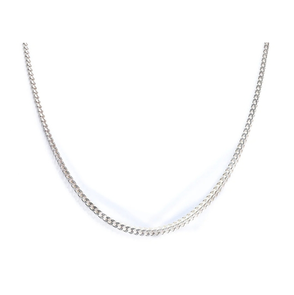 Sterling Silver chain necklace Other - Long Sterling Silver 925 Foxtail/Franco link chain necklace unisex